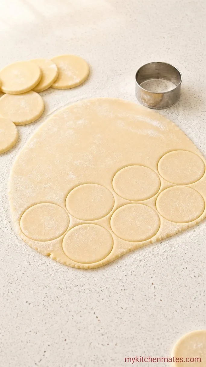 Flaky Mini Apple Pies (Muffin Tin Method) Step 2: Cut Out the Pie Crusts