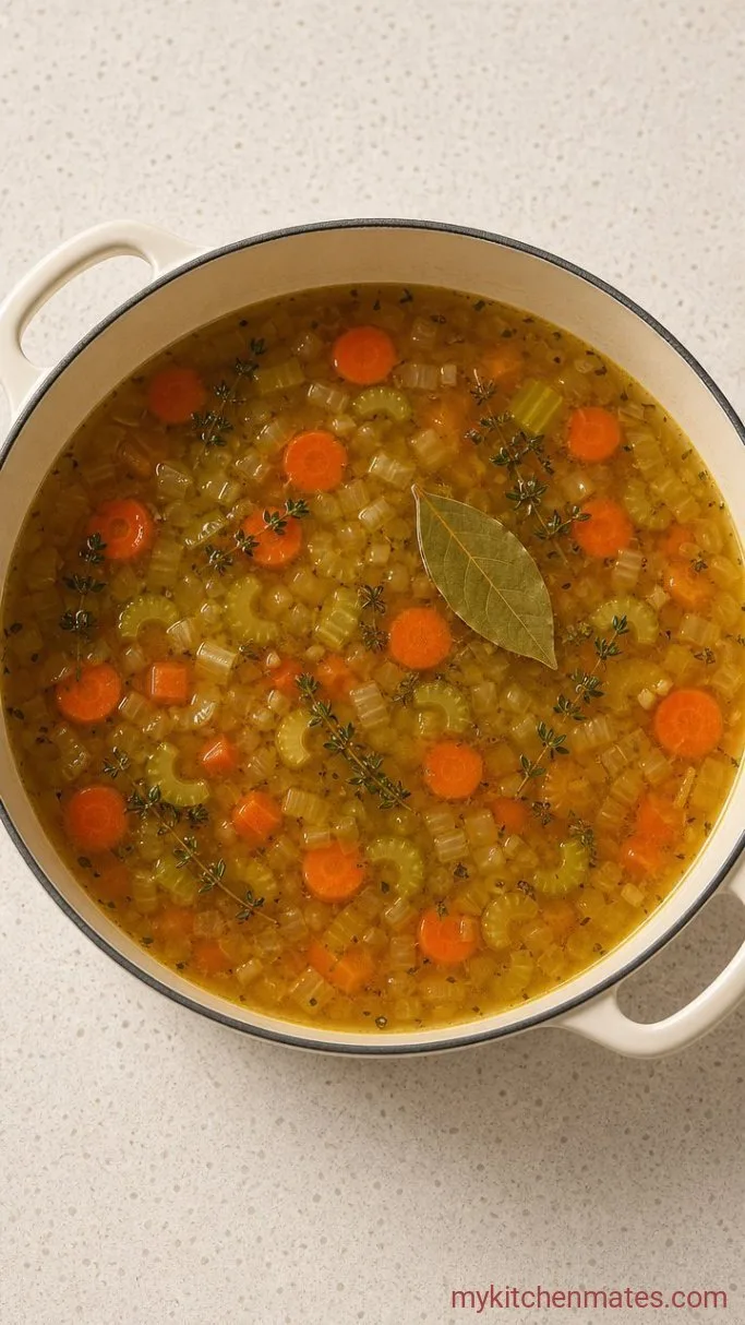 Step 2: Deglaze and Start the Broth