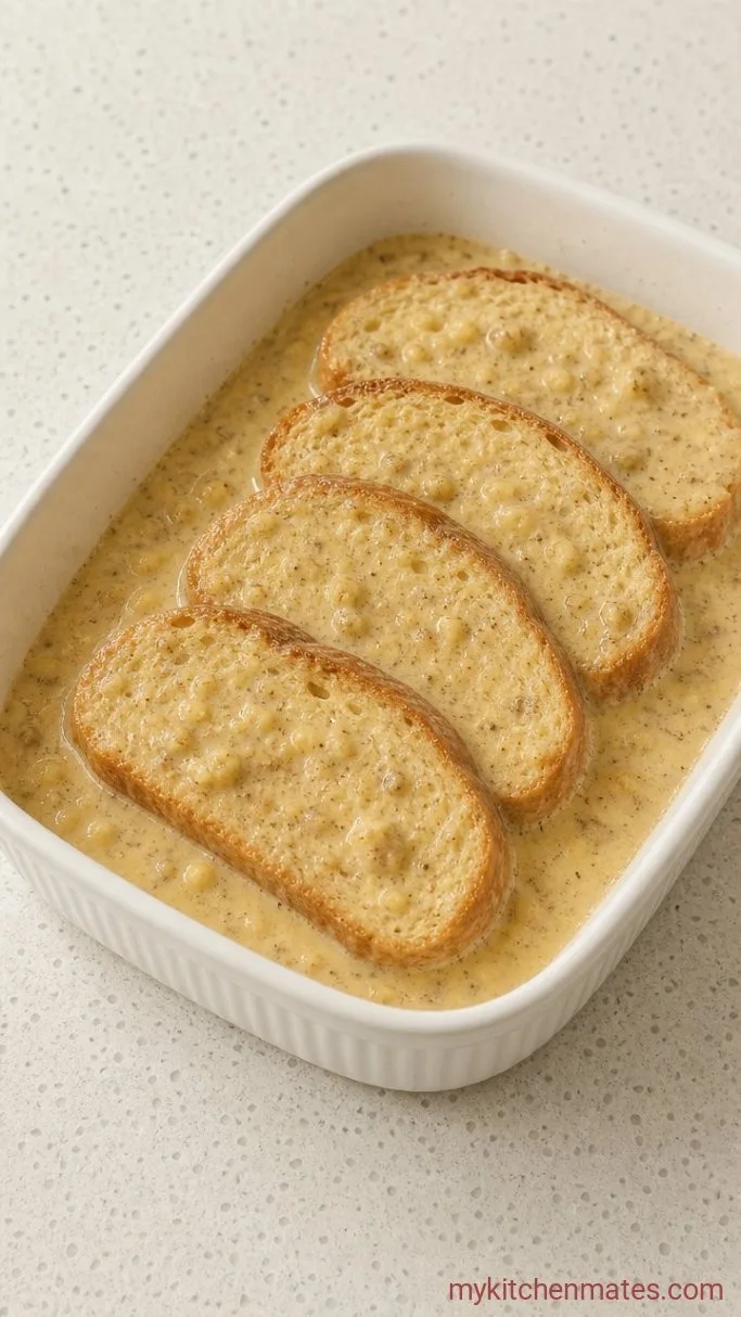 15-Minute Banana French Toast Step 2: Dip the Bread