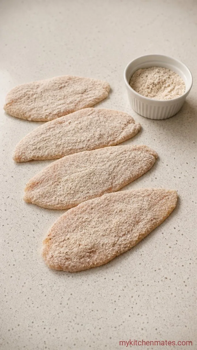 Step 2: Dredge in Seasoned Flour