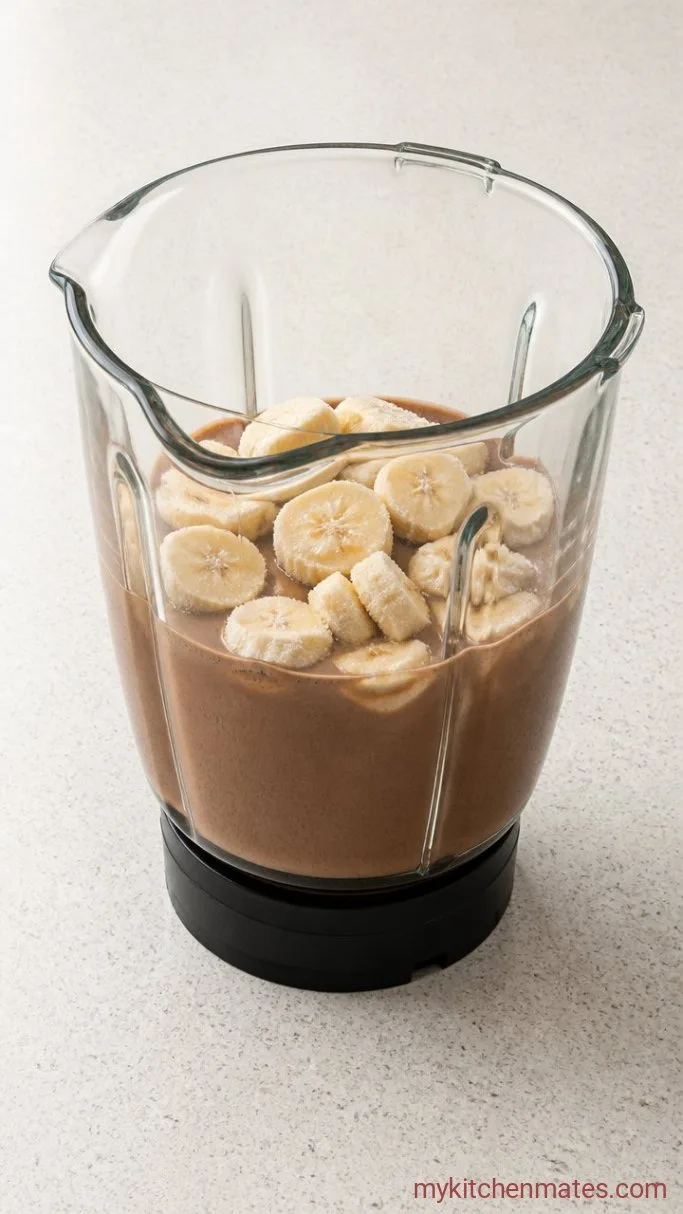 Step 2: Drop in the Frozen Banana