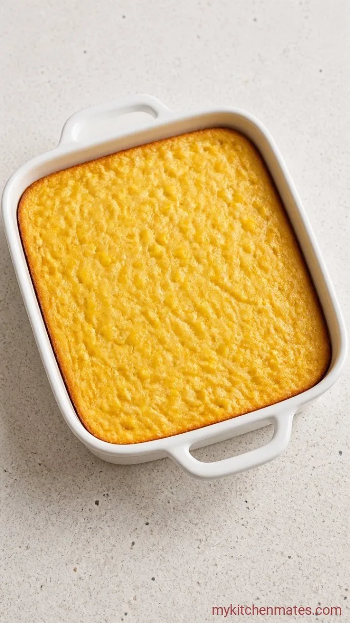 Simple Scalloped Corn Casserole Step 2: Fill and Bake