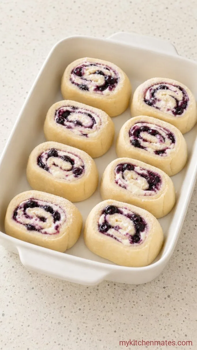 Quick Blueberry Cheesecake Rolls (with Crescent Dough) Step 2: Fill and Roll the Crescent Dough