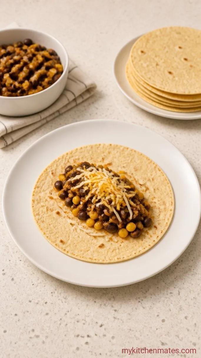 Step 2: Fill and Roll the Tortillas