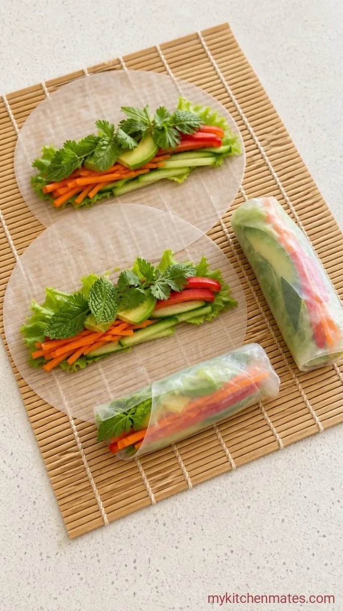Step 2: Fill and Roll the Wrappers