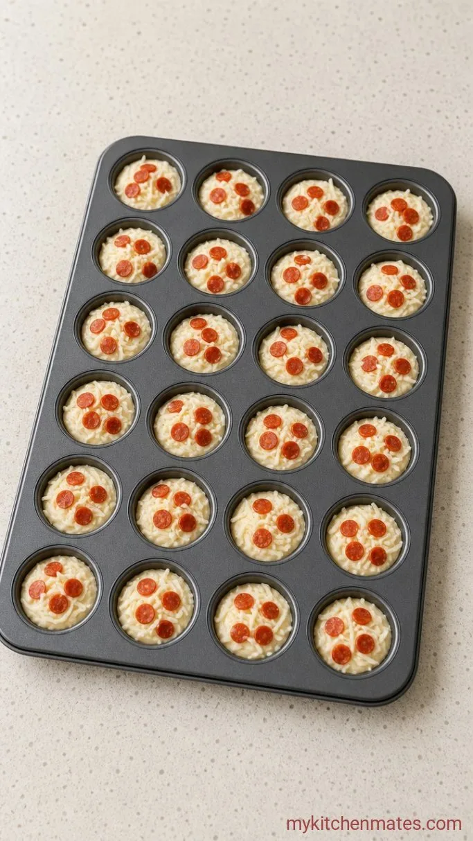 Step 2: Fill and Top the Muffin Cups