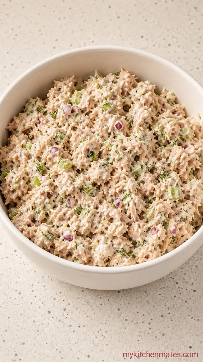 High Protein Tuna Salad (Meal Prep Friendly) Step 2: Flake and Fold the Tuna
