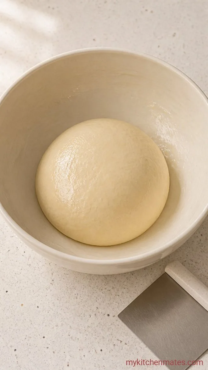 Pesto Swirl Sourdough Bread Step 2: Fold and Strengthen