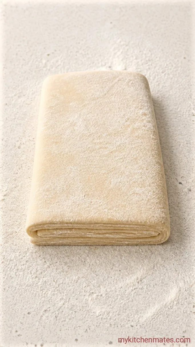 Quick 3-Ingredient Biscuits Step 2: Fold for Layers