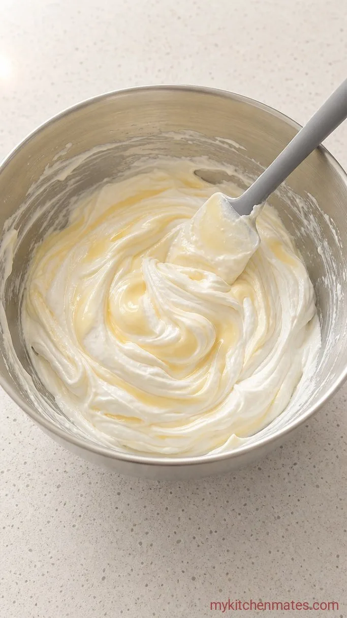 No-Churn Oreo Ice Cream (4 Ingredients) Step 2: Fold in the Condensed Milk