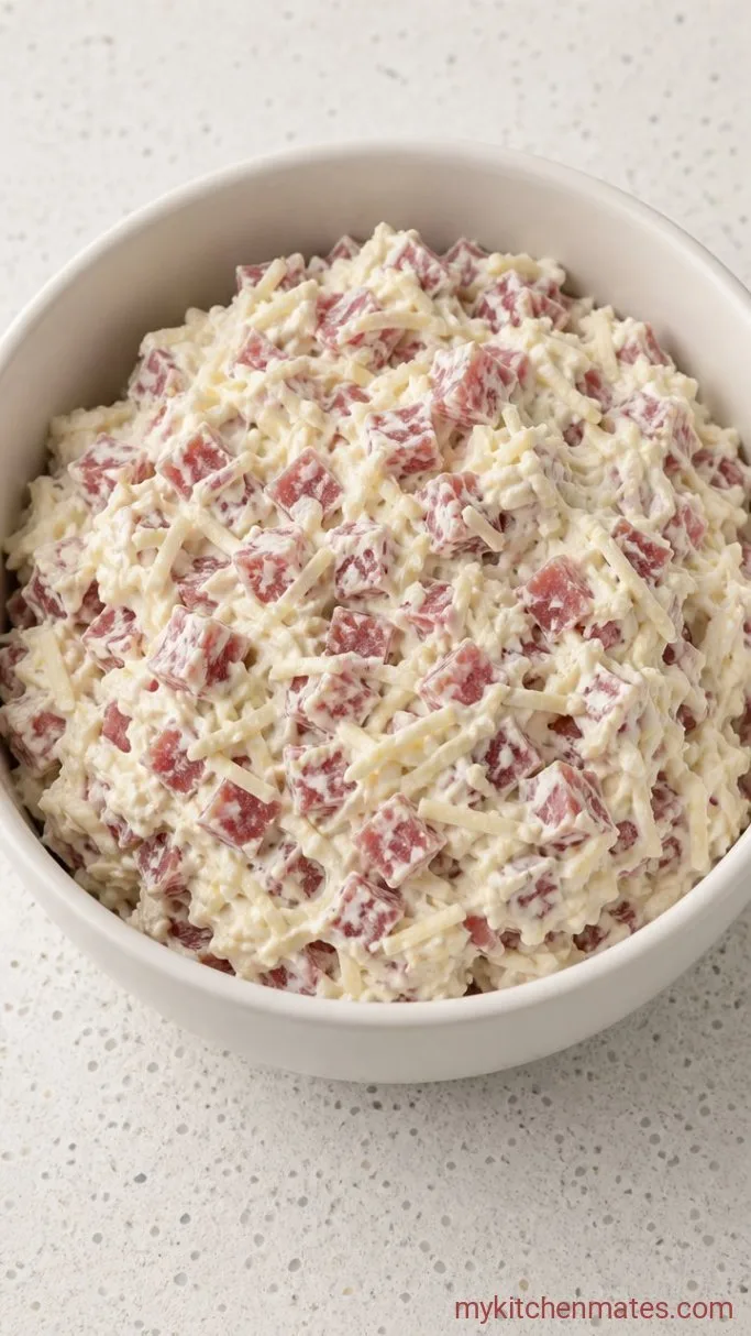 Step 2: Fold in the Corned Beef and Cheese