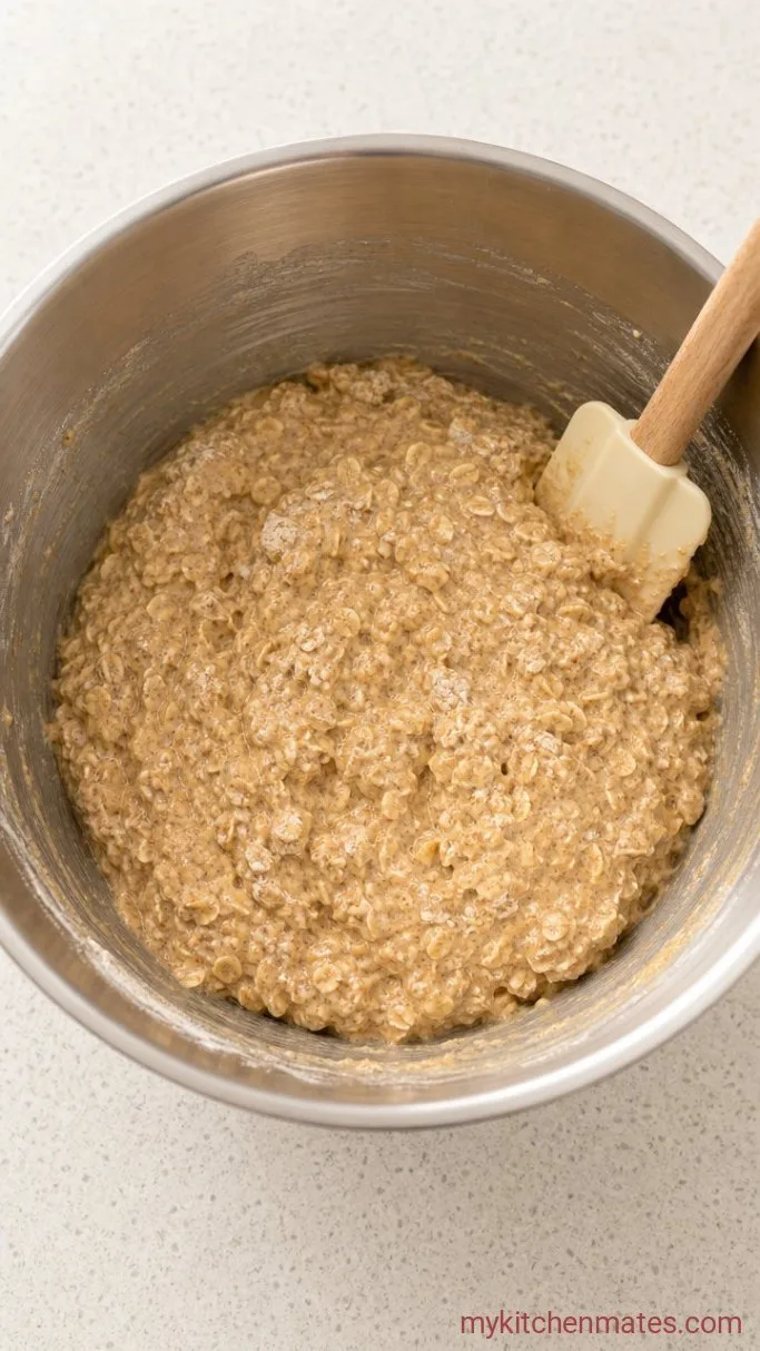 One-Bowl Zucchini Oatmeal Muffins Step 2: Fold in the Dry Ingredients