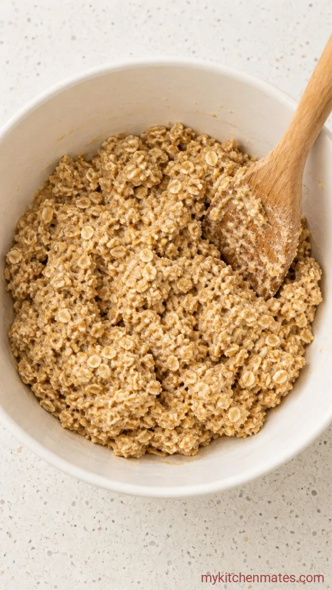 No-Bake Banana Bread Protein Balls Step 2: Fold in the Dry Ingredients