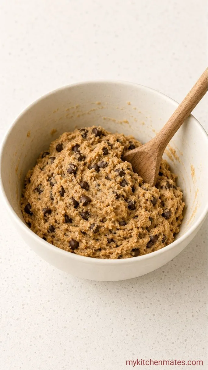 Chewy Paleo Chocolate Chip Cookies Step 2: Fold in the Dry Ingredients