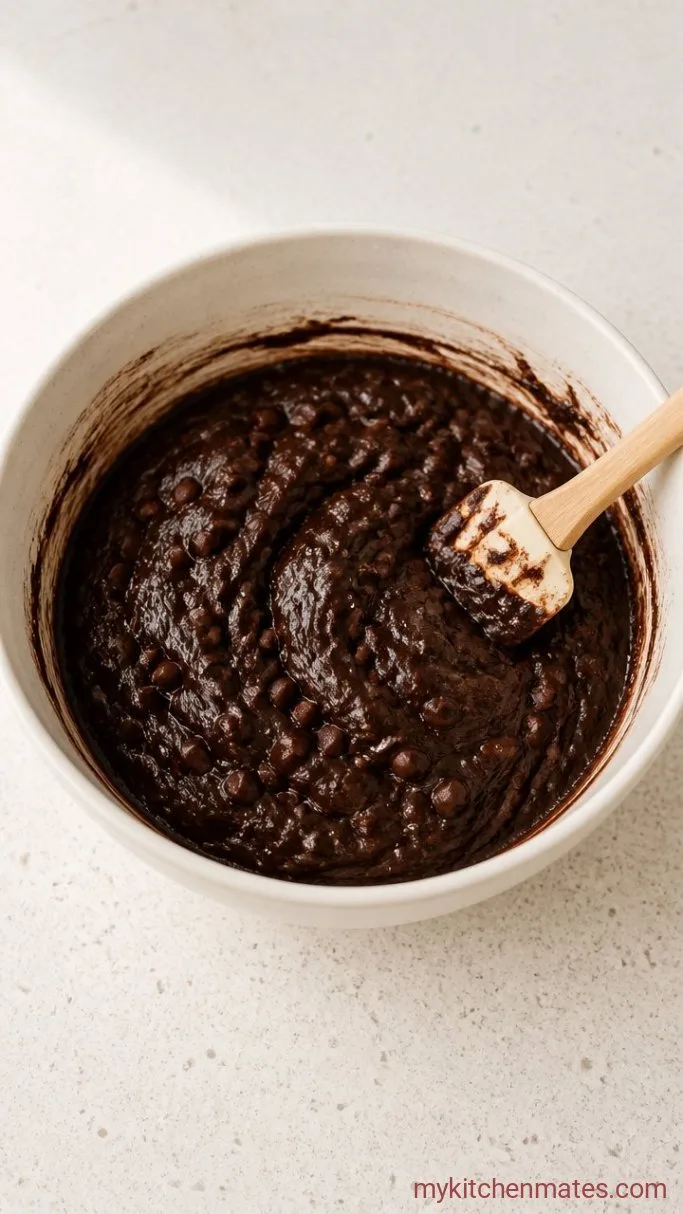 Fudgy Eggless Brownies (Ready in 40 Minutes) Step 2: Fold in the Dry Ingredients