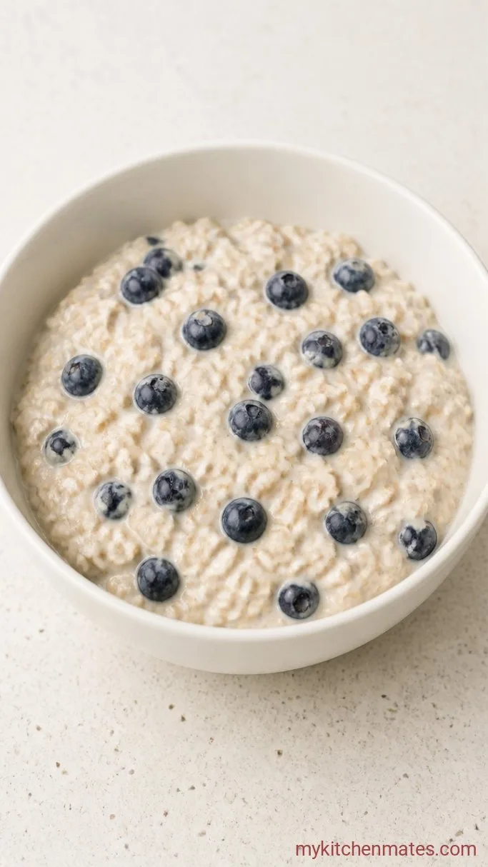 Step 2: Fold in the Oats and Blueberries