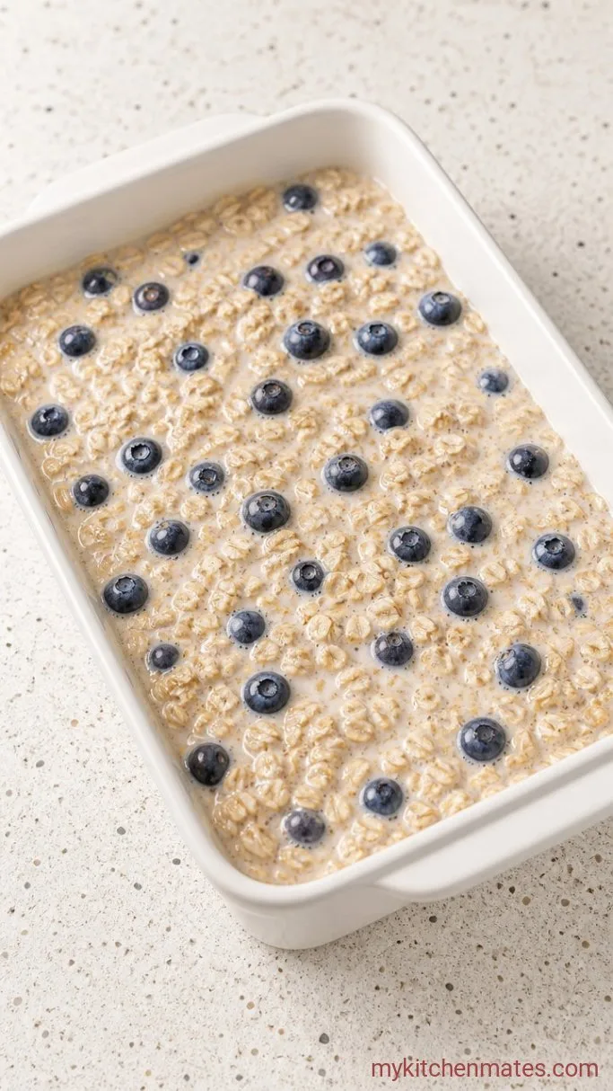 Step 2: Fold in the Oats and Blueberries