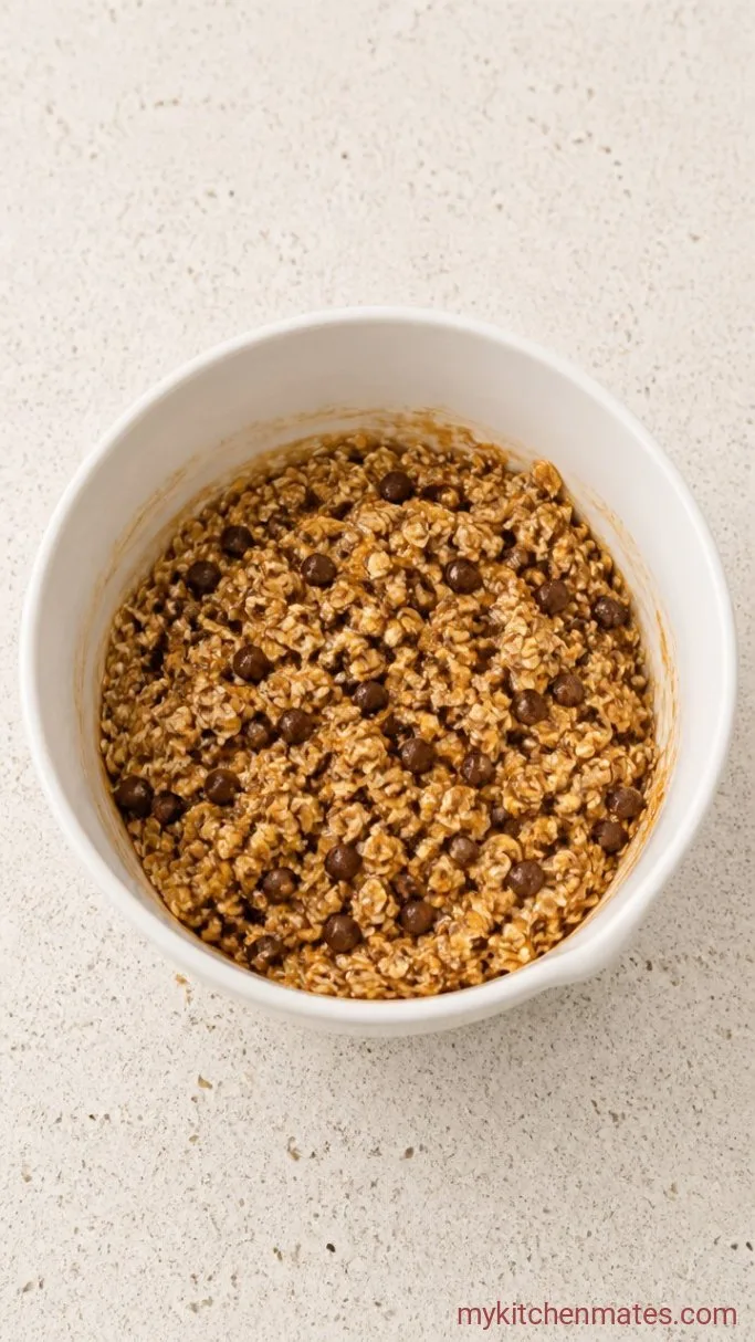 Step 2: Fold in the Oats and Chocolate