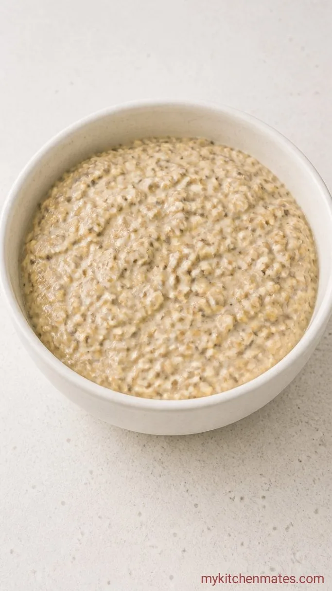 Step 2: Fold in the Oats and Powder