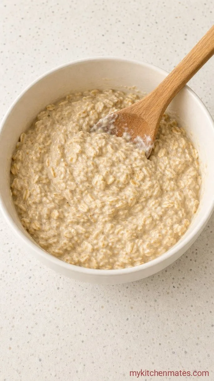 Creamy Banana Pudding Overnight Oats (No-Cook, 10-Min Prep) Step 2: Fold in the Oats