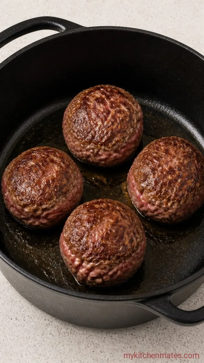 Step 2: Form and Brown the Meatballs