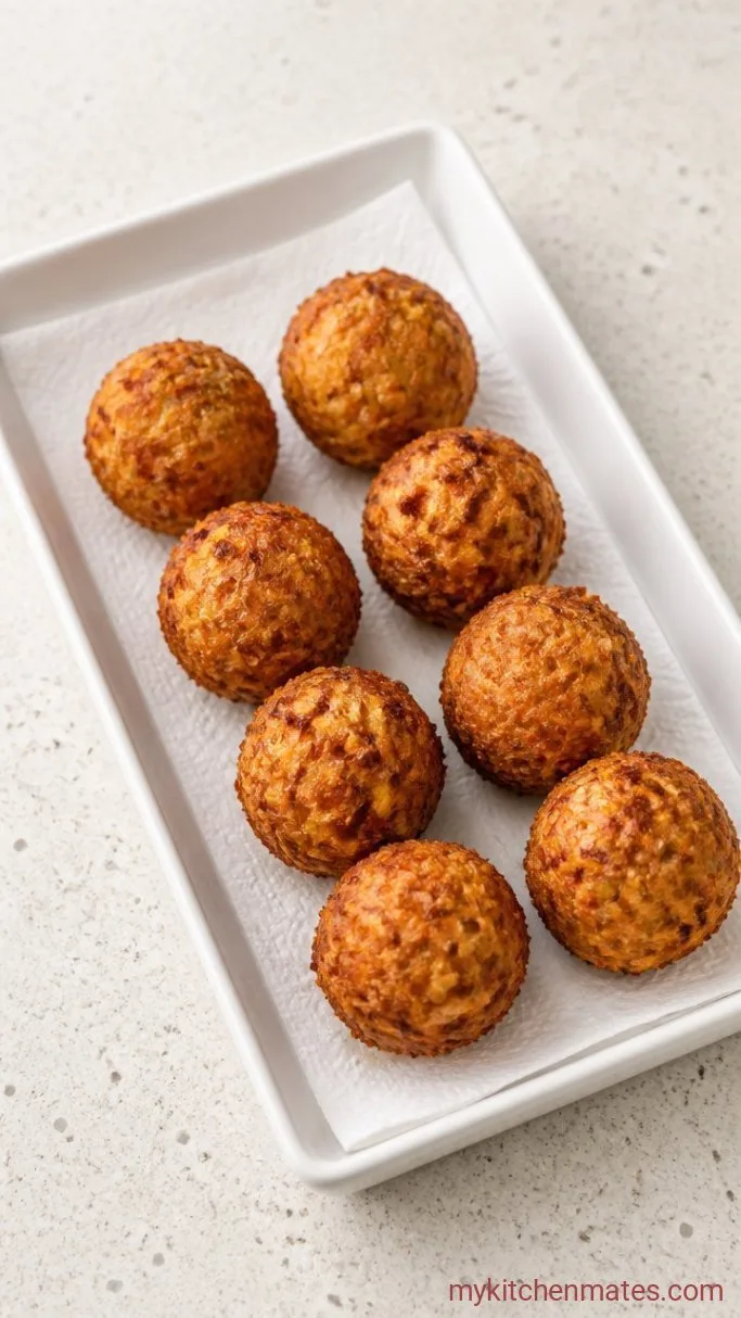 Cabbage Manchurian: Crispy Fritters in a Spicy, Tangy Sauce Step 2: Fry the Fritters