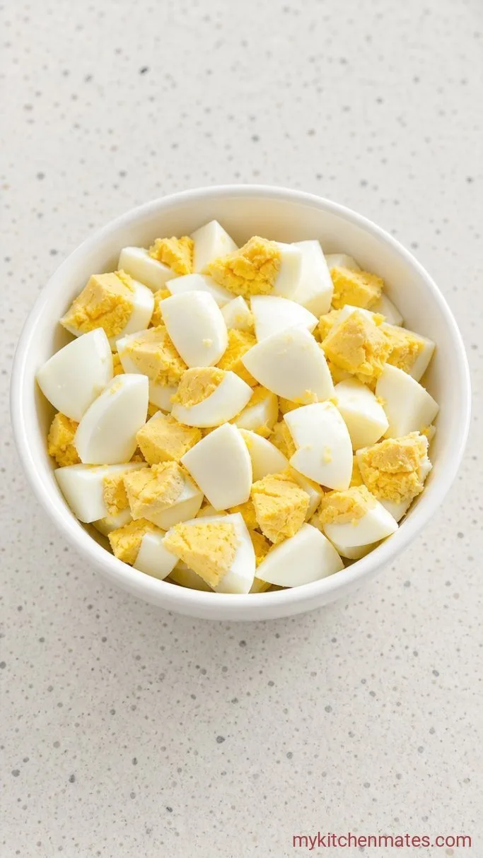 Step 2: Hard-Boil and Chop the Eggs