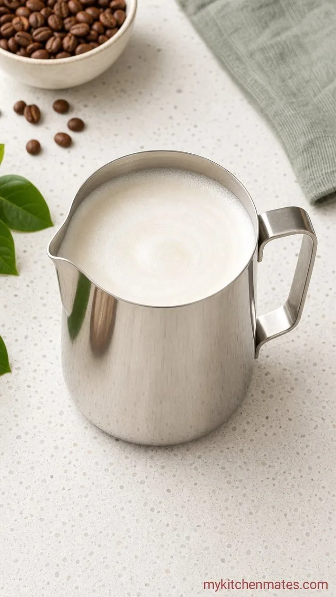 Easy Homemade Sugar Cookie Latte (in 5 Minutes) Step 2: Heat and Froth the Milk