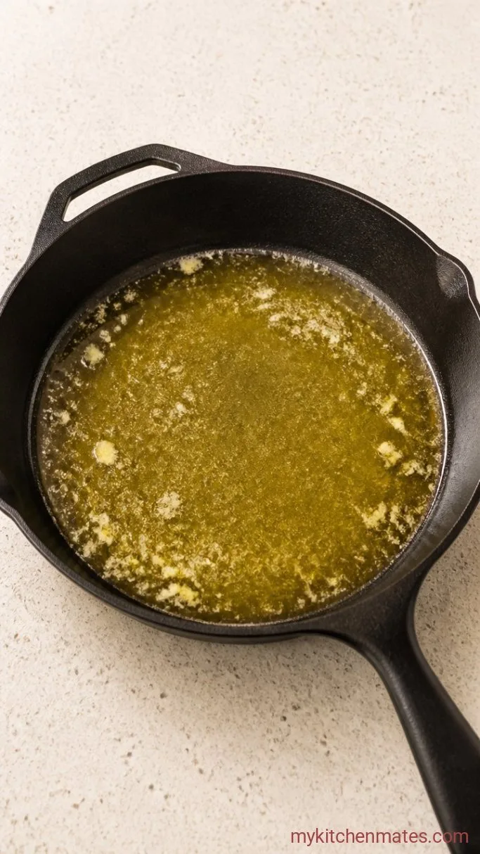 Step 2: Heat the Skillet and Melt the Butter