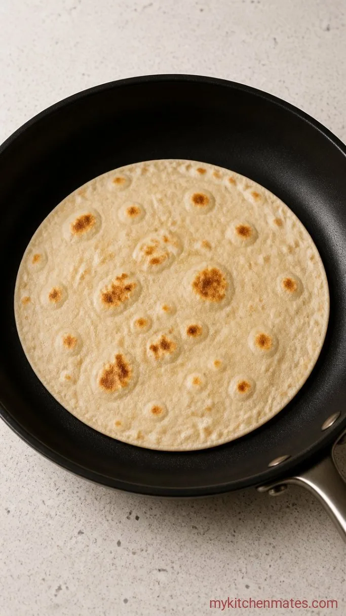 Beefy 5 Layer Burrito (Ready in 20 Minutes) Step 2: Heat the Tortillas