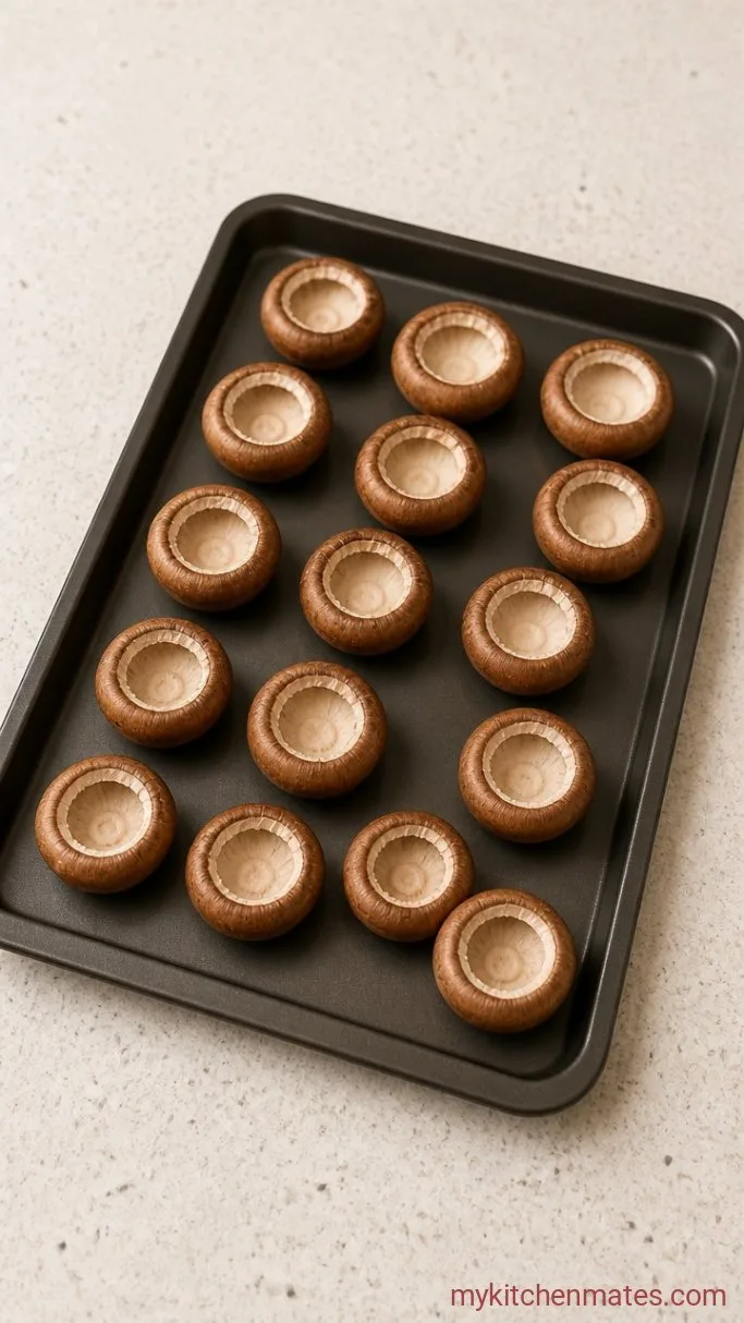 Step 2: Hollow Out the Mushrooms