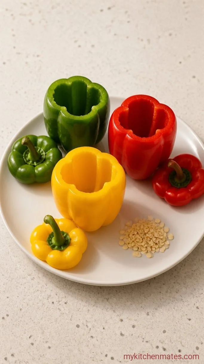 Step 2: Hollow Out the Peppers
