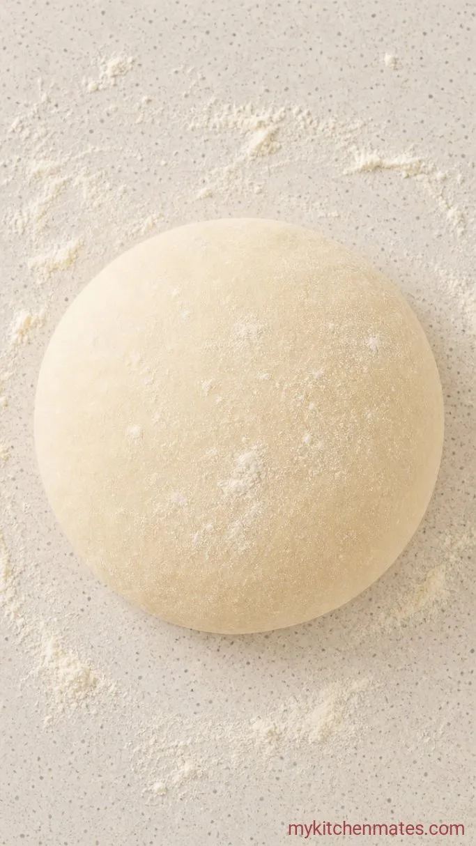 4-Ingredient Air Fryer Bread Step 2: Knead Briefly