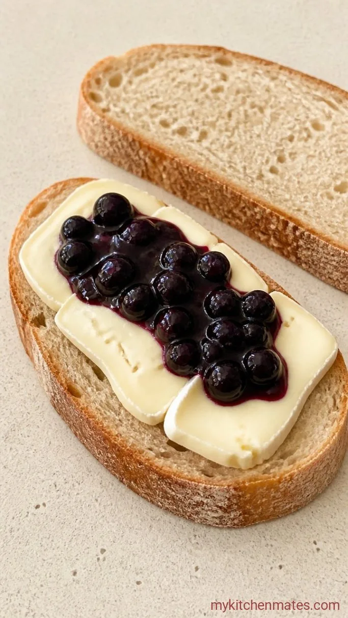 Step 2: Layer the Brie and Compote
