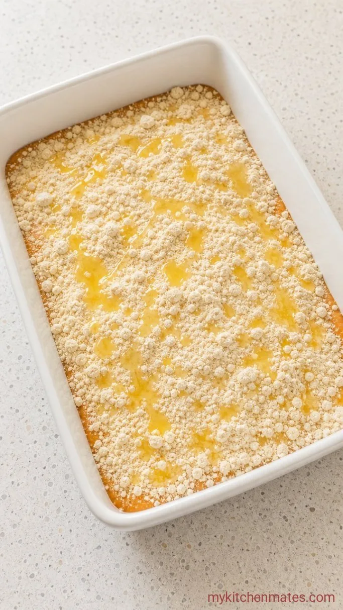 Step 2: Layer the Cake Mix