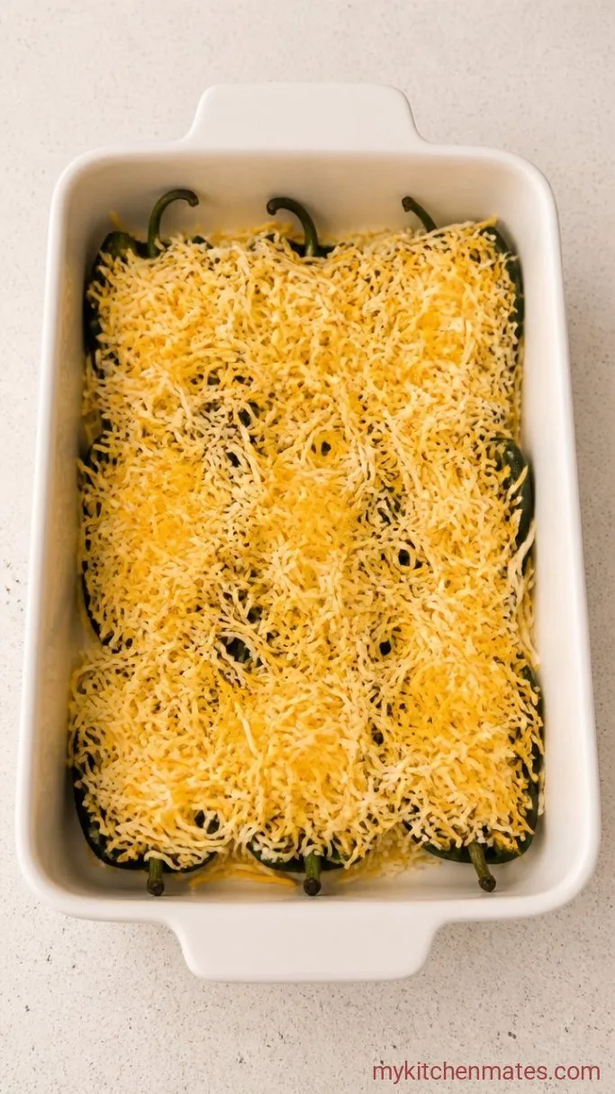 No-Fry Chili Relleno Casserole Step 2: Layer the Casserole