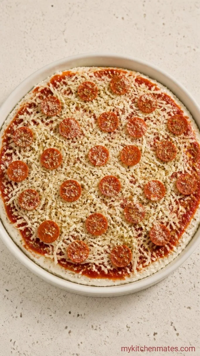 Cream Cheese Pizza Dip: Hot, Cheesy, Ready in 15 Minutes Step 2: Layer the Pizza Toppings