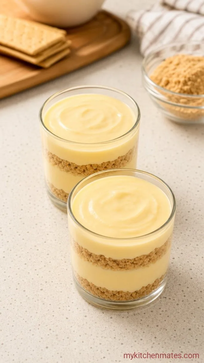 No-Bake Creamy High Protein Banana Pudding Step 2: Layer the Pudding