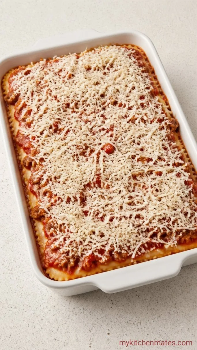 Quick Frozen Ravioli Lasagna (Ready in 35 Minutes) Step 2: Layer the Ravioli