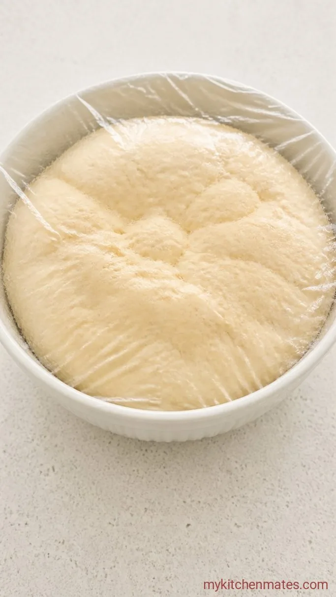 Fluffy Parker House Rolls with Buttery Tops Step 2: Let the Dough Rise