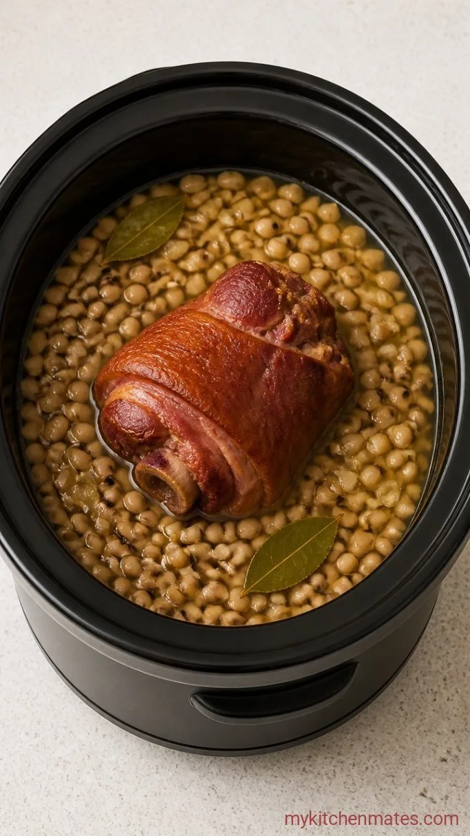 Crockpot Black-Eyed Peas (No Soak, Creamy) Step 2: Load the Slow Cooker