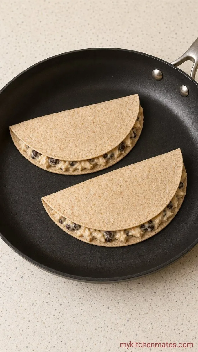 20-Minute High Protein Chicken Quesadilla Step 2: Load the Tortillas