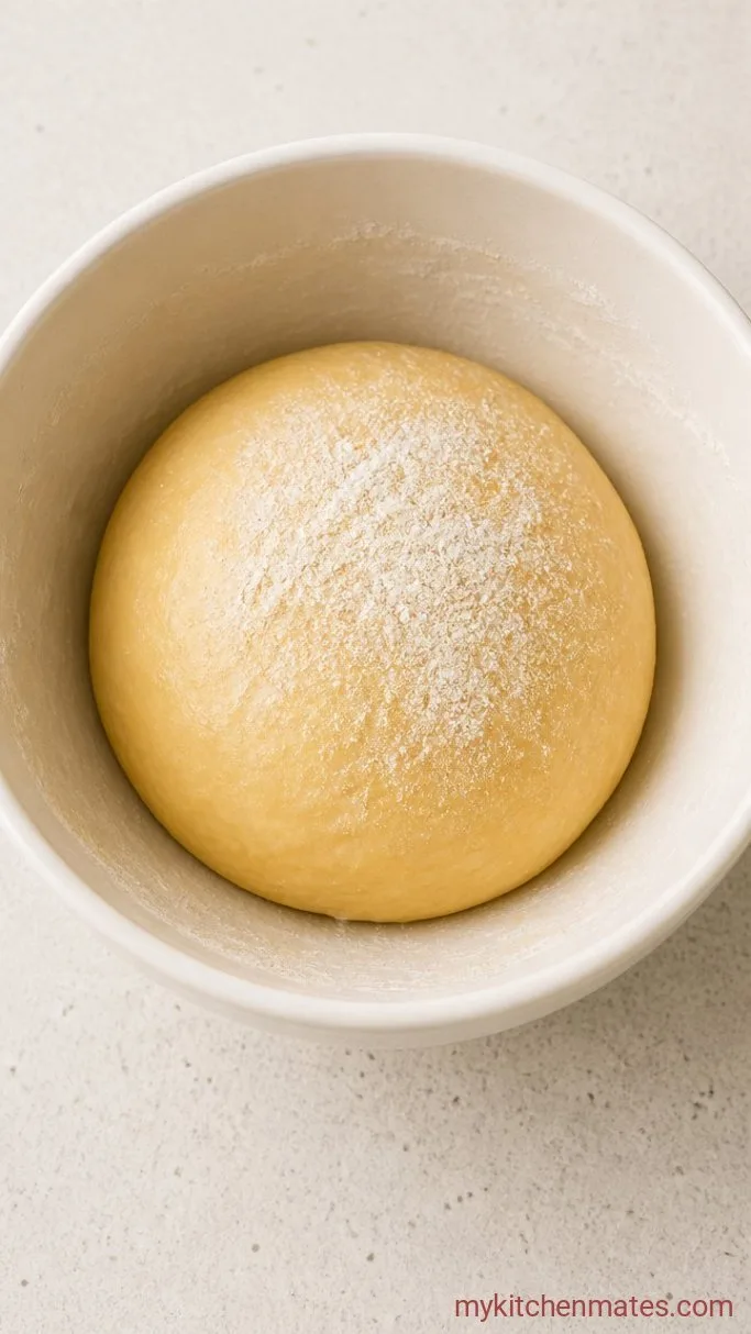 Brown Butter Cinnamon Rolls Step 2: Make and Knead the Dough