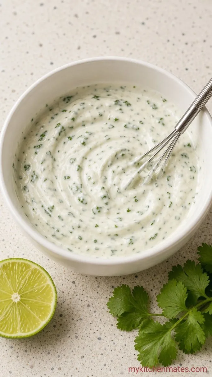 Step 2: Make the Cilantro Lime Crema
