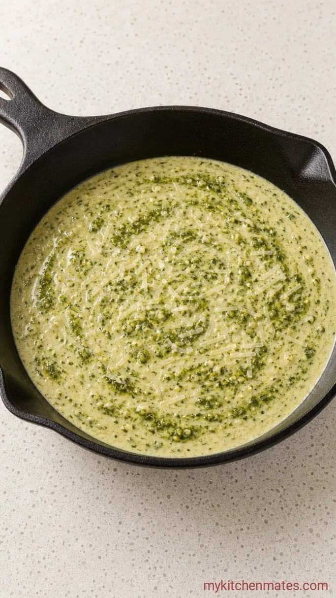 Step 2: Make the Creamy Pesto Sauce