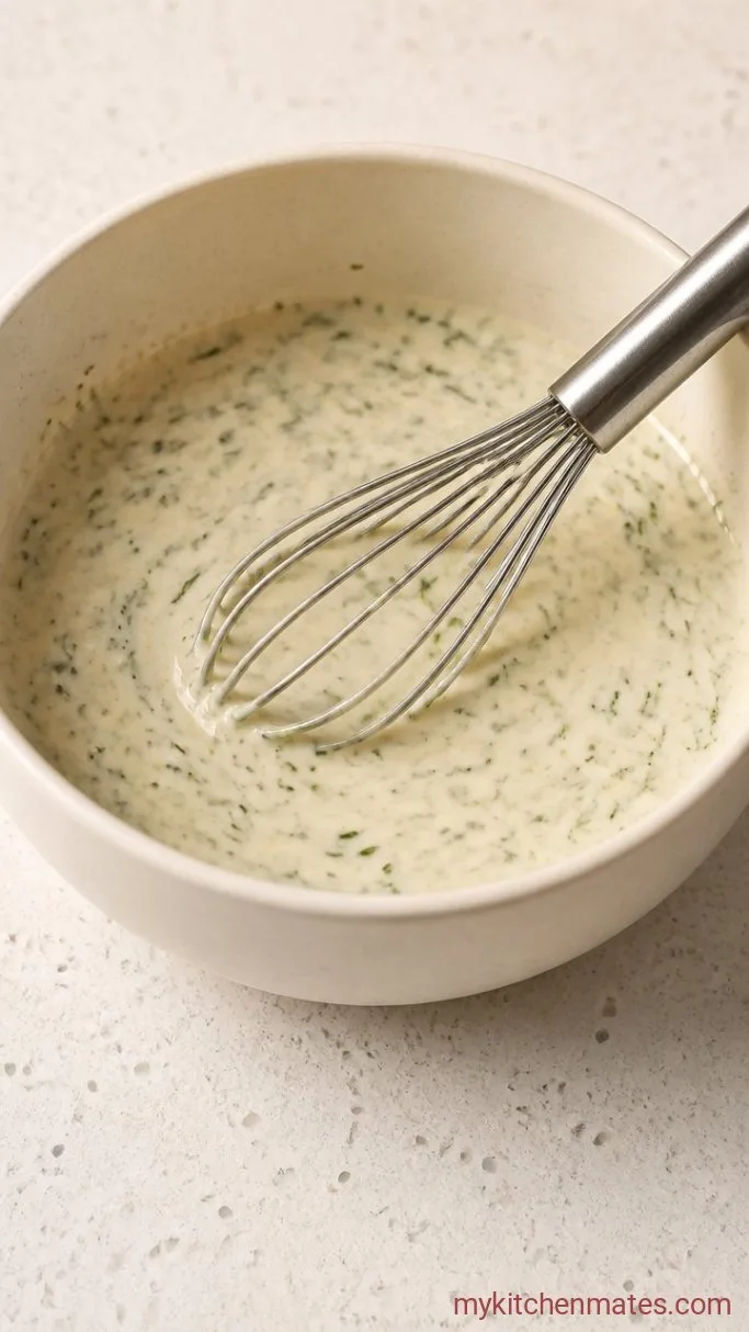 Creamy Shrimp Macaroni Salad in 20 Minutes Step 2: Make the Dressing