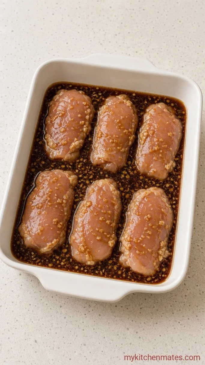 Sticky Grilled Teriyaki Chicken Step 2: Marinate the Chicken