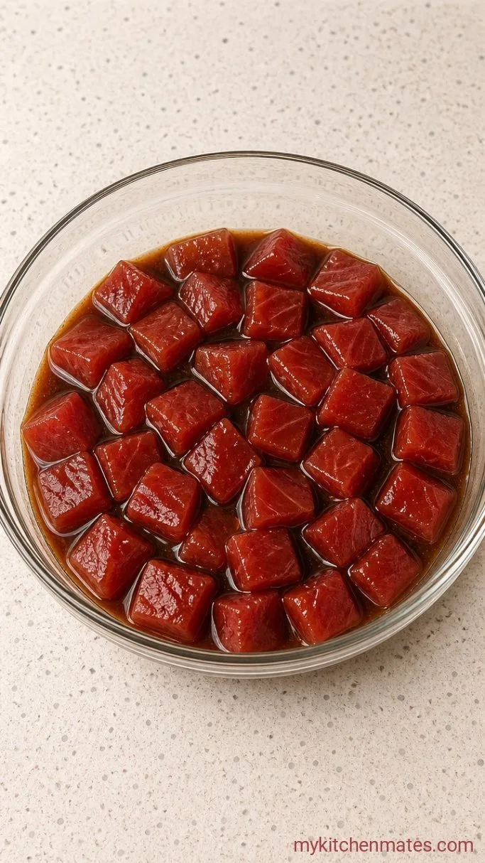 Step 2: Marinate the Tuna