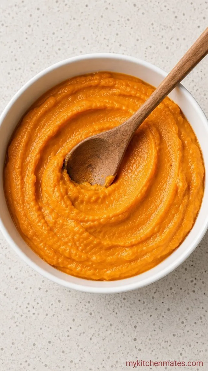 Sweet Potato Casserole With Pecans Step 2: Mash and Mix the Filling
