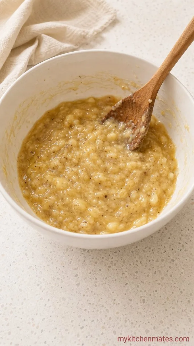 Step 2: Mash and Mix the Wet Ingredients